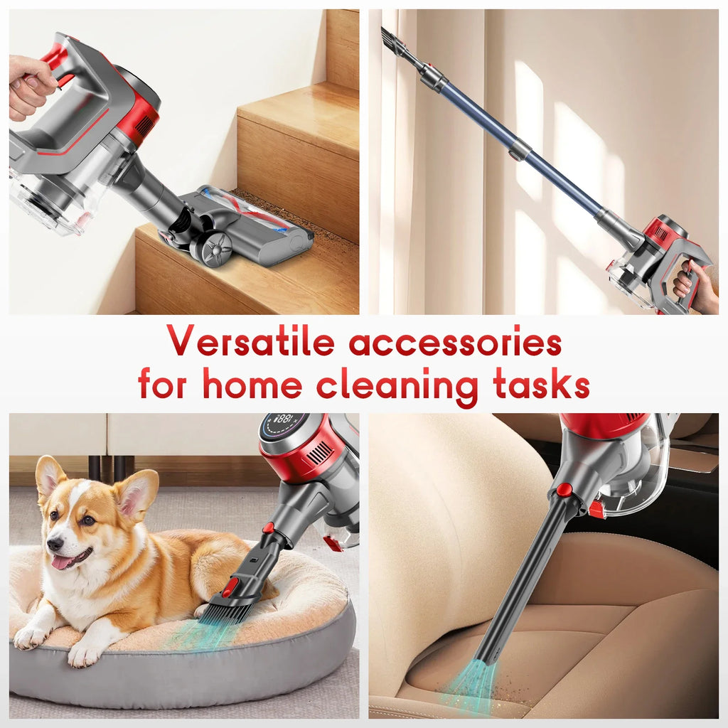 Honki Cordless Stick Vacuum | 78kPa Suction, 45-Min Runtime