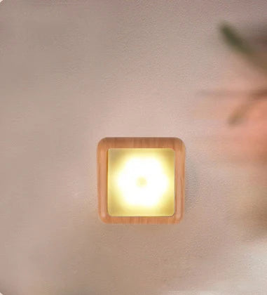 Wood Grain Motion Sensor Night Light