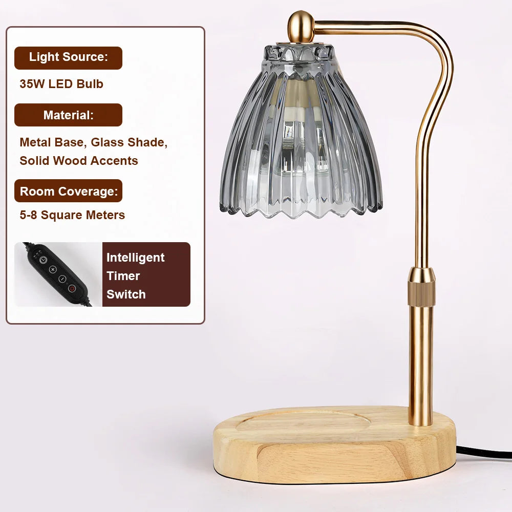 Dimmable Candle Warmer Lamp with Timer