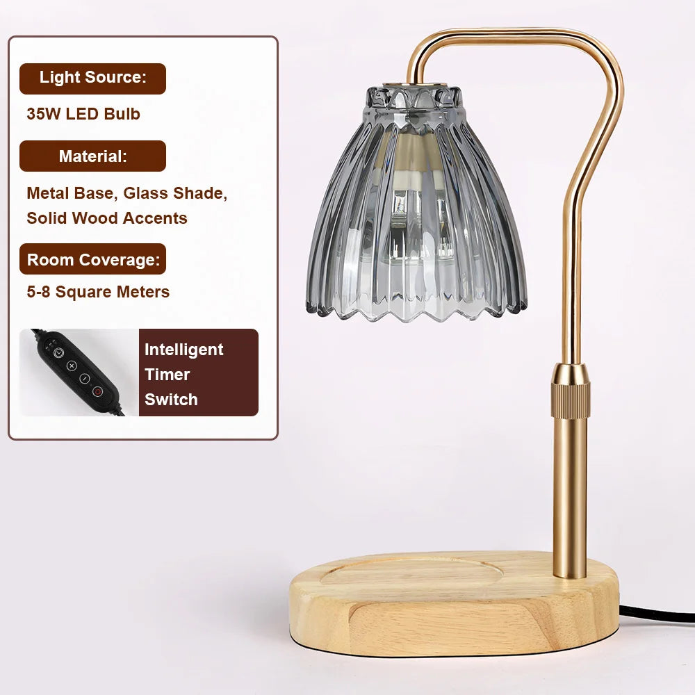 Dimmable Candle Warmer Lamp with Timer