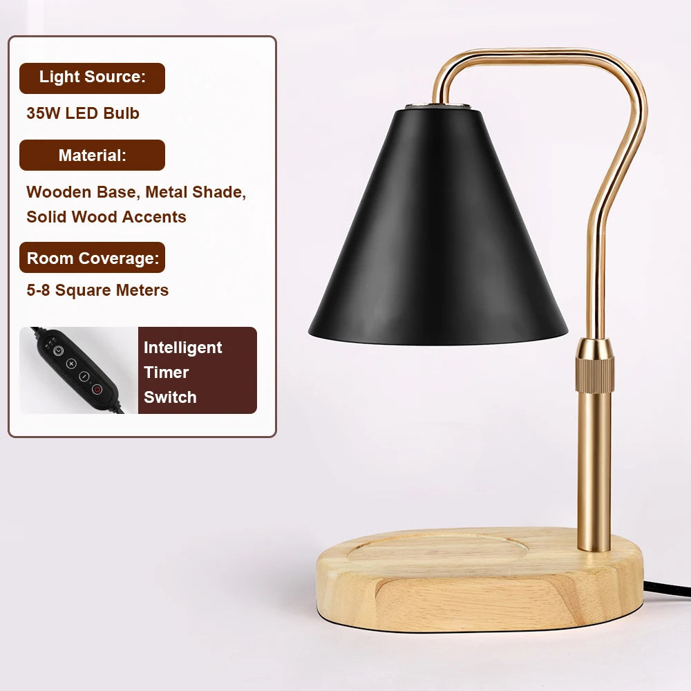 Dimmable Candle Warmer Lamp with Timer