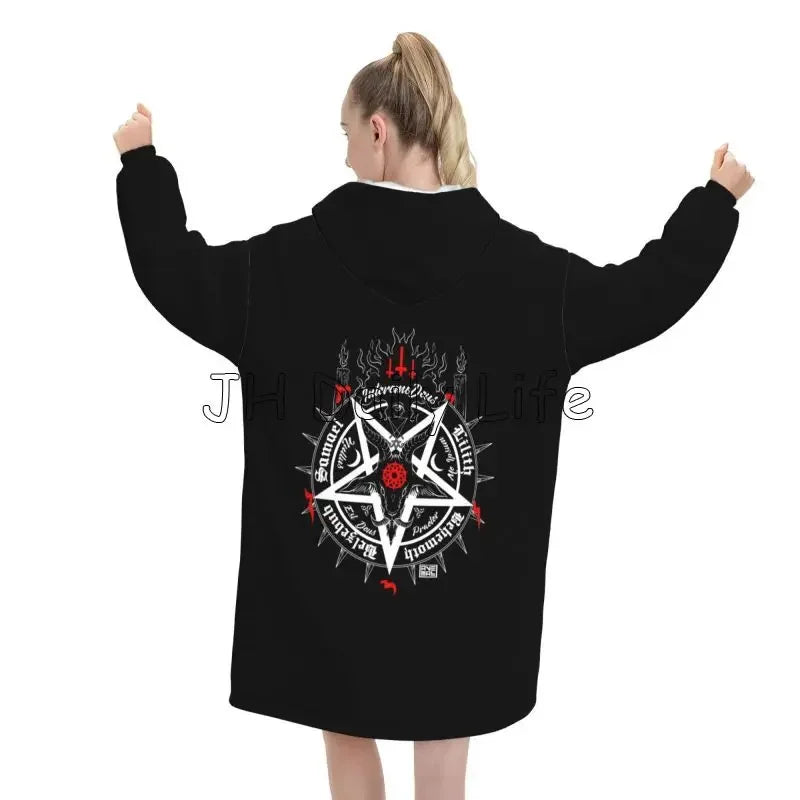 Skull Sherpa Blanket Hoodie