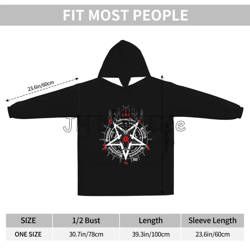 Skull Sherpa Blanket Hoodie