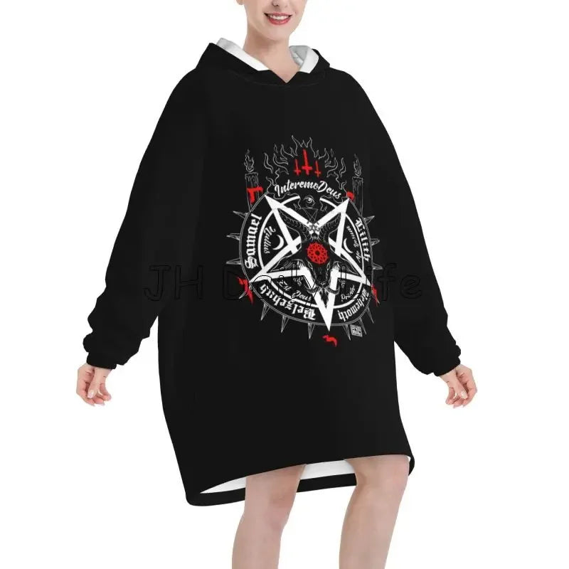Skull Sherpa Blanket Hoodie