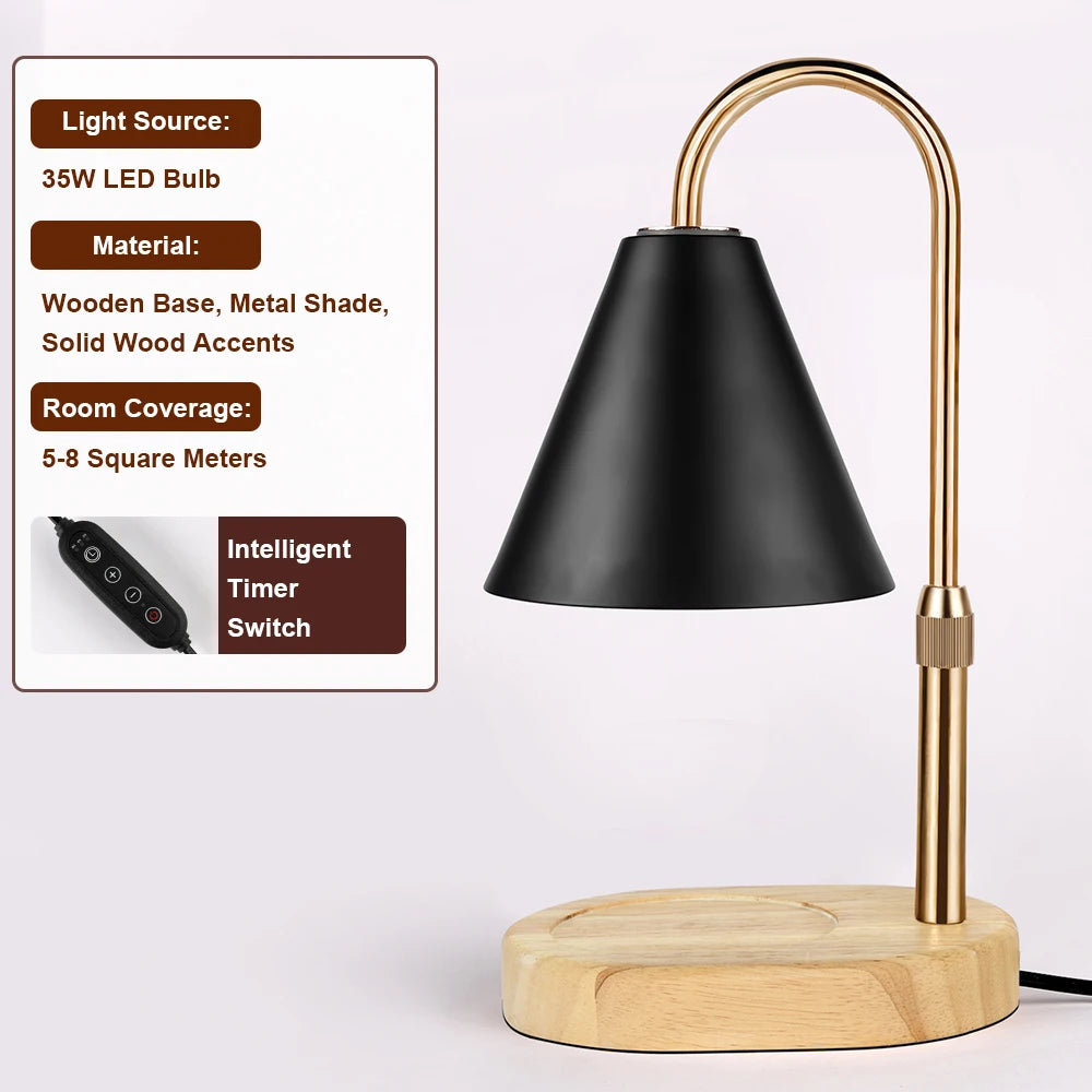 Dimmable Candle Warmer Lamp with Timer